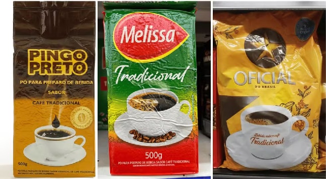 Café fake apreendido — Foto: Reprodução