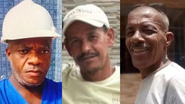 Os três pedreiros trabalhavam no imóvel que desabou (Reprodução)